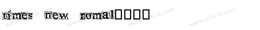 times new romal字体转换